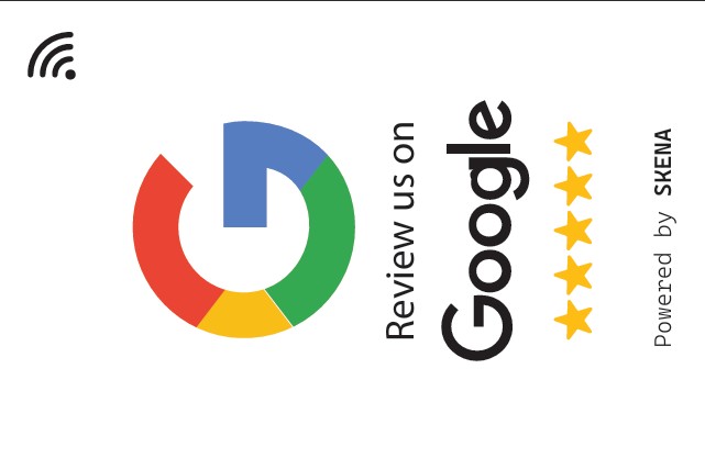 Google Review Card front